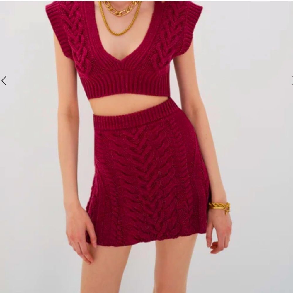 NWT FOR LOVE & LEMONS Women's Layton Cropped Vest Size Medium - Picture 5 of 9